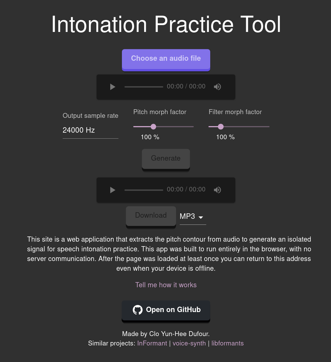 intonation practice tool